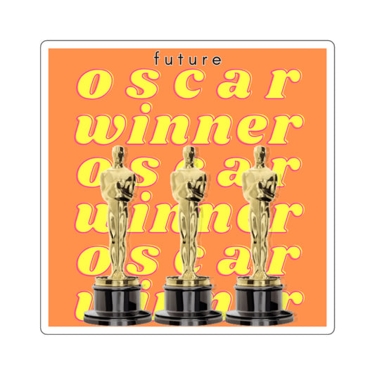 Square Sticker — "Future Oscar Winner" Retro Award Decal