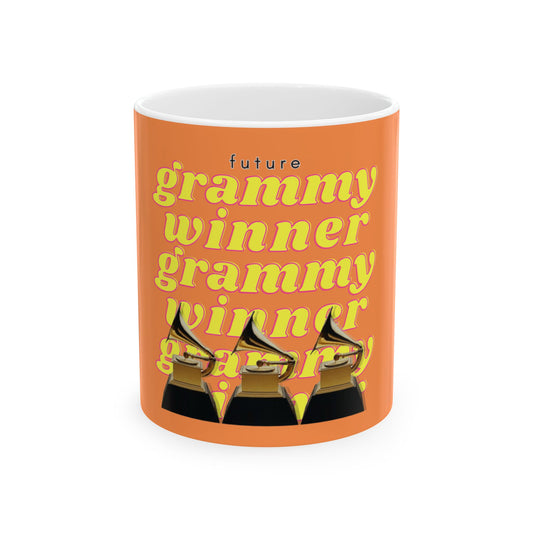 Grammy Winner Mug — 'Future Grammy Winner' Ceramic Coffee Cup (11oz/15oz)